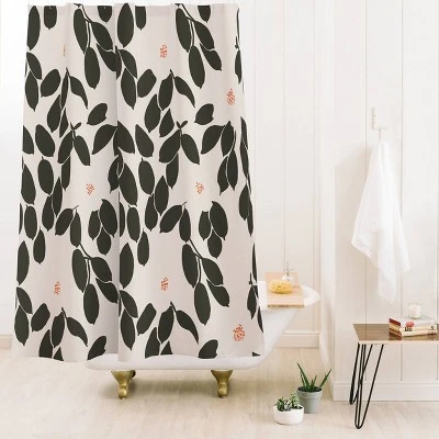 Megan Galante Zooey Zooey Magnolia Shower Curtain Beige - Deny Designs 3 Megan Galante Zooey Zooey Magnolia Shower Curtain Beige - Deny Designs