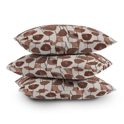 26"x26" Deny Designs Valentina Ramos Poppies Mocha Mousse Square Outdoor Throw Pillow Brown 5 26"x26" Deny Designs Valentina Ramos Poppies Mocha Mousse Square Outdoor Throw Pillow Brown - Image 3