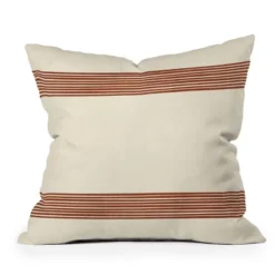 26"x26" Deny Designs Becky Bailey Band In Rust Square Outdoor Throw Pillow Off-White 9 26"x26" Deny Designs Becky Bailey Band In Rust Square Outdoor Throw Pillow Off-White -Home Decor Store GUEST 4d4d7798 2ab0 40e0 b68e 7437df44223d 1