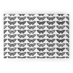 Avenie Monarch Butterfly Black And White Looped Vinyl Welcome Mat - Society6 -Home Decor Store GUEST 4dc3fbfe 5fe8 498e 98ef 7261ecf5b9ce