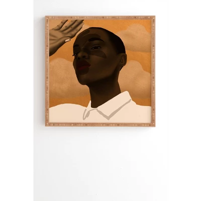 Nawaalillustrations Suns Out Framed Wall Art Bamboo - Deny Designs 6 Nawaalillustrations Suns Out Framed Wall Art Bamboo - Deny Designs - Image 4