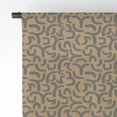 Little Arrow Design Co Cosmo Tile Stone Single Panel Sheer Window Curtain - Deny Designs 5 Little Arrow Design Co Cosmo Tile Stone Single Panel Sheer Window Curtain - Deny Designs - Image 3