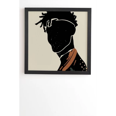 Domonique Brown Black Hair No. 2 Framed Wall Art Black - Deny Designs 7 Domonique Brown Black Hair No. 2 Framed Wall Art Black - Deny Designs - Image 5