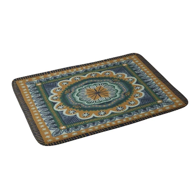 Winter Symmetric Pattern Memory Foam Bath Mat - Deny Designs 3 Winter Symmetric Pattern Memory Foam Bath Mat - Deny Designs