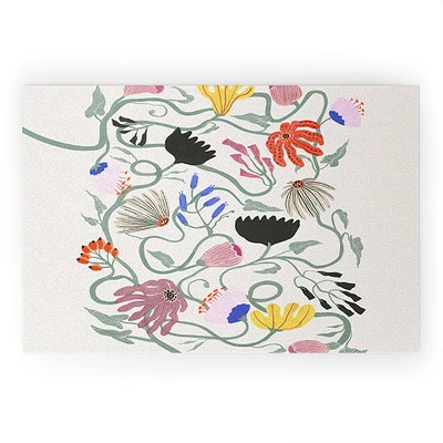 Megan Galante Frances Floral Welcome Mat - Society6 4 Megan Galante Frances Floral Welcome Mat - Society6 - Image 2