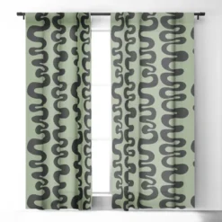 Camilla Foss Brook 84" X 50" Single Panel Blackout Window Curtain - Deny Designs