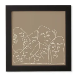 Simone Cotton Unrequited Love Framed Wall Canvas Black/Brown - Deny Designs -Home Decor Store GUEST 5bc4f446 91e7 4d6d be6a 10b6b2600543