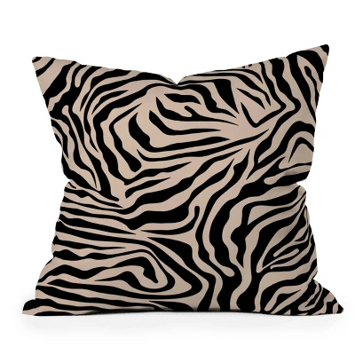 16"x16" Deny Designs Daily Regina Designs Zebra Outdoor Throw Pillow: UV & Mildew Resistant, Abstract Pattern 6 16"x16" Deny Designs Daily Regina Designs Zebra Outdoor Throw Pillow: UV & Mildew Resistant, Abstract Pattern - Image 4