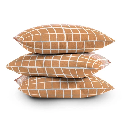 20"x20" Deny Designs Menina Lisboa Color Block Stripe Outdoor Throw Pillow Terracotta: UV Protected, Mildew Resistant 5 20"x20" Deny Designs Menina Lisboa Color Block Stripe Outdoor Throw Pillow Terracotta: UV Protected, Mildew Resistant - Image 3