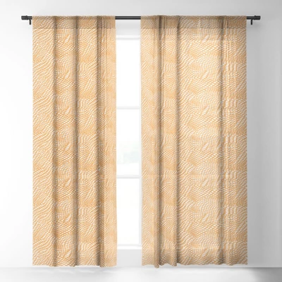 Wagner Campelo Dune Dots 3 Single Panel Sheer Window Curtain - Deny Designs 3 Wagner Campelo Dune Dots 3 Single Panel Sheer Window Curtain - Deny Designs