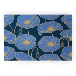 Emanuela Carratoni Moody Blue Garden Welcome Mat - Deny Designs -Home Decor Store GUEST 60e4f7e1 a47d 4b0f 9267 92bb4c6b24a3