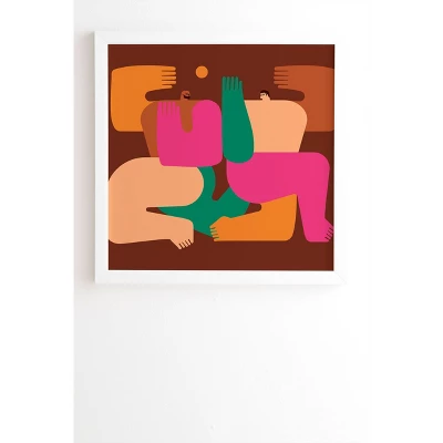 Enrique Larios Under The Sun Framed Wall Canvas White/Brown - Deny Designs 6 Enrique Larios Under The Sun Framed Wall Canvas White/Brown - Deny Designs - Image 4