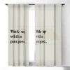 Bohomadic.Studio Wake Up With A Purpose Motivational Quote 50" X 64" Single Panel Room Darkening Window Curtain - Society 6 2 Bohomadic.Studio Wake Up With A Purpose Motivational Quote 50" X 64" Single Panel Room Darkening Window Curtain - Society 6 -Home Decor Store GUEST 63371adb dfe1 4bbb b917 1c5d5653ab15