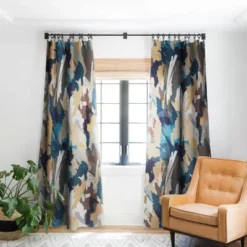 Ninola Design Artistic Texture Blue Gold 84" X 50" Single Panel Blackout Window Curtain - Deny Designs 9 Ninola Design Artistic Texture Blue Gold 84" X 50" Single Panel Blackout Window Curtain - Deny Designs -Home Decor Store GUEST 635db907 48ee 455e a984 1ef443e1a05a