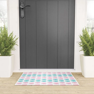 Avenie Pink And Blue Hearts Welcome Mat - Society6 3 Avenie Pink And Blue Hearts Welcome Mat - Society6