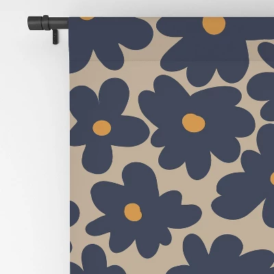 Miho Mini Floral Garden 84" X 50" Single Panel Blackout Window Curtain - Deny Designs 5 Miho Mini Floral Garden 84" X 50" Single Panel Blackout Window Curtain - Deny Designs - Image 3