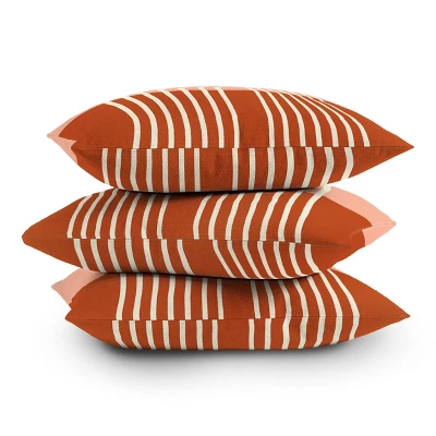 Grace Terracotta Pastel Outdoor Throw Pillow Orange - Deny Designs 4 Grace Terracotta Pastel Outdoor Throw Pillow Orange - Deny Designs - Image 2