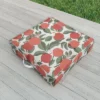 Cuss Yeah Designs Abstract Red Apples Outdoor Floor Cushion - Deny Designs