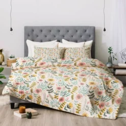 Ditsy Floral Field Pimlada Phuapradit Comforter Set Pink/Yellow/Green - Deny Designs 8 Ditsy Floral Field Pimlada Phuapradit Comforter Set Pink/Yellow/Green - Deny Designs -Home Decor Store GUEST 67a12192 ad28 459d a3d1 bf25d2b9d74b