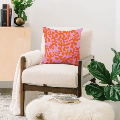 16"x16" Camilla Foss Shapes Square Throw Pillow Pink - Deny Designs 3 16"x16" Camilla Foss Shapes Square Throw Pillow Pink - Deny Designs