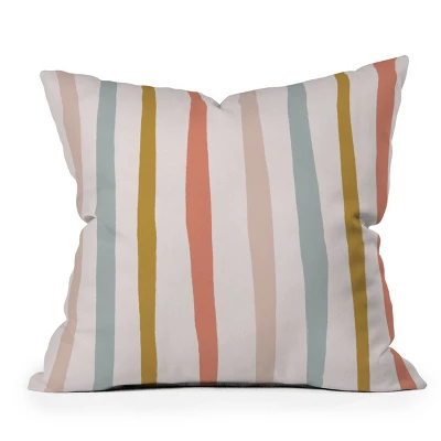 26"x26" Deny Designs Menina Lisboa Summer Colorful Stripes Square Outdoor Throw Pillow Pink 6 26"x26" Deny Designs Menina Lisboa Summer Colorful Stripes Square Outdoor Throw Pillow Pink - Image 4
