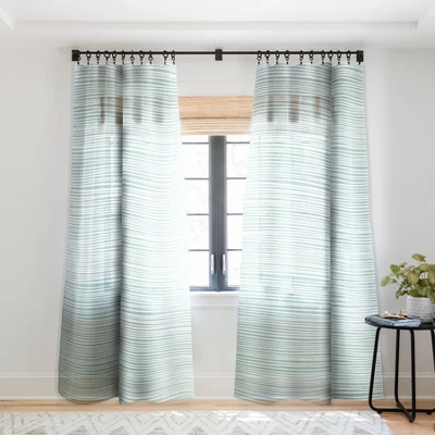 CoastL Studio Ocean Tide Sea Foam Single Panel Sheer Window Curtain - Deny Designs 8 CoastL Studio Ocean Tide Sea Foam Single Panel Sheer Window Curtain - Deny Designs - Image 6