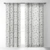 Ninola Design Winter Stars Snowflakes Gray 50" X 64" Single Panel Sheer Window Curtain - Deny Designs -Home Decor Store GUEST 6d6fef02 158e 4de5 a7c7 f5592f7bf762