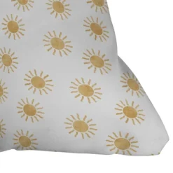16"x16" Jessica Prout Sun Square Throw Pillow White - Deny Designs -Home Decor Store GUEST 6da73532 c718 4620 91b9 28d17cac4b86