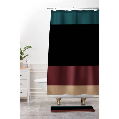 Color Poems Contemporary Color Block Shower Curtain - Deny Designs 5 Color Poems Contemporary Color Block Shower Curtain - Deny Designs - Image 3