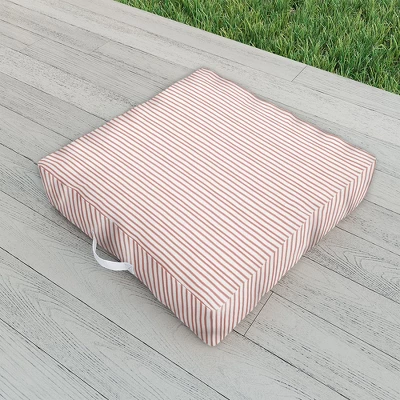 Emanuela Carratoni Old Pink Stripes Outdoor Floor Cushion - Deny Designs 3 Emanuela Carratoni Old Pink Stripes Outdoor Floor Cushion - Deny Designs