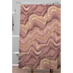 Pattern State Marble Sketch Sedona Shower Curtain Pink - Deny Designs