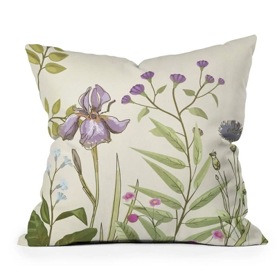 20"x20" Deny Designs Nadja Little Blooming Wildflowers Square Outdoor Throw Pillow Beige 5 20"x20" Deny Designs Nadja Little Blooming Wildflowers Square Outdoor Throw Pillow Beige - Image 4