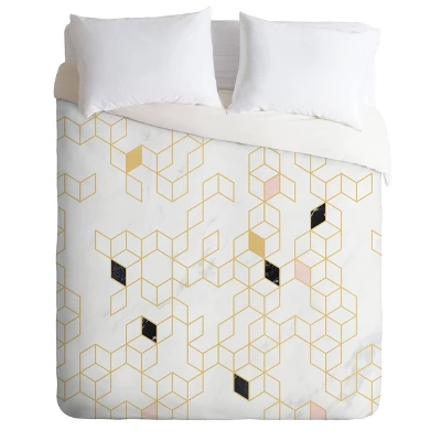 Florent Bodart Keziah Scandinavian Pattern Comforter Set Yellow - Deny Designs 7 Florent Bodart Keziah Scandinavian Pattern Comforter Set Yellow - Deny Designs - Image 5
