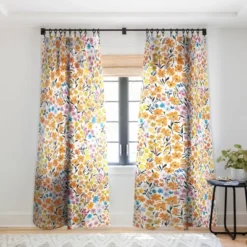 Marta Barragan Camarasa Flowery Meadow Colors Single Panel Sheer Window Curtain - Deny Designs -Home Decor Store GUEST 76f6cc8c 28f8 41f5 be06 4a1e31ab9943