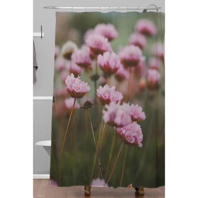 Hello Twiggs Flowers Shower Curtain Green - Deny Designs 3 Hello Twiggs Flowers Shower Curtain Green - Deny Designs