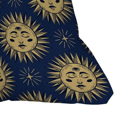 Deny Designs Avenie Vintage Sun Outdoor Throw Pillow Navy 4 Deny Designs Avenie Vintage Sun Outdoor Throw Pillow Navy - Image 2