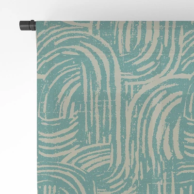 Holli Zollinger Kikka Teal 50" X 64" Single Panel Sheer Window Curtain - Deny Designs 5 Holli Zollinger Kikka Teal 50" X 64" Single Panel Sheer Window Curtain - Deny Designs - Image 3