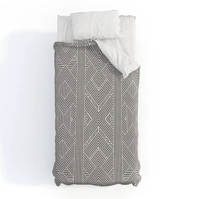 Geometric Holli Zollinger Amai Duvet Cover Set Gray - Deny Designs 7 Geometric Holli Zollinger Amai Duvet Cover Set Gray - Deny Designs - Image 5