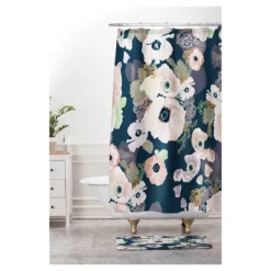 24""x36" Khristian A Howell Une Femme In Blue Cushion Bath Mat Blue - Deny Designs -Home Decor Store GUEST 8057b14b 357d 4569 be8e 9c8459490e9f