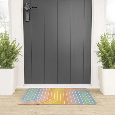 Colour Poems Gradient Curvature III Welcome Mat - Society6 3 Colour Poems Gradient Curvature III Welcome Mat - Society6