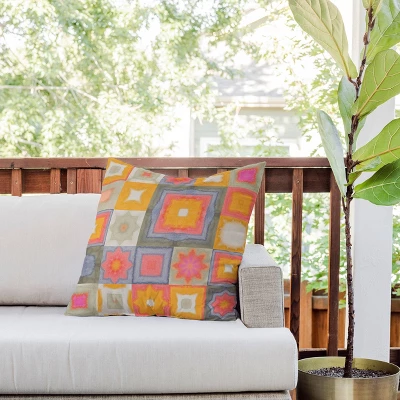 20"x20" Deny Designs Alisa Galitsyna Watercolor Tiles Square Outdoor Throw Pillow 4 20"x20" Deny Designs Alisa Galitsyna Watercolor Tiles Square Outdoor Throw Pillow - Image 2