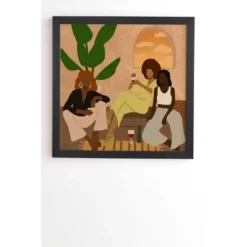 Nawaalillustrations Home Framed Wall Art Black - Deny Designs -Home Decor Store GUEST 8507cf31 606d 4380 9c1f 65918ff33254