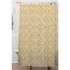 Wagner Campelo Boho Volutes Putty Shower Curtain Yellow - Deny Designs