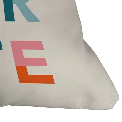 16"x16" Amber Young Celebrate Square Throw Pillow Cream - Deny Designs 4 16"x16" Amber Young Celebrate Square Throw Pillow Cream - Deny Designs - Image 2