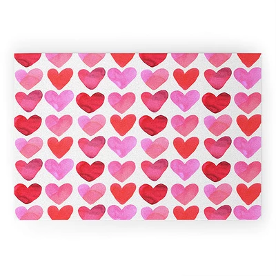 Amy Sia Heart Watercolor Looped Vinyl Welcome Mat - Society6 8 Amy Sia Heart Watercolor Looped Vinyl Welcome Mat - Society6 - Image 6