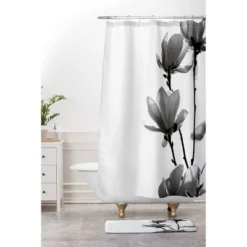 Monika Strigel Black Magnolia Shower Curtain Black/White - Deny Designs 5 Monika Strigel Black Magnolia Shower Curtain Black/White - Deny Designs -Home Decor Store GUEST 8a3b3366 edf3 4872 9a8f 06063be84303