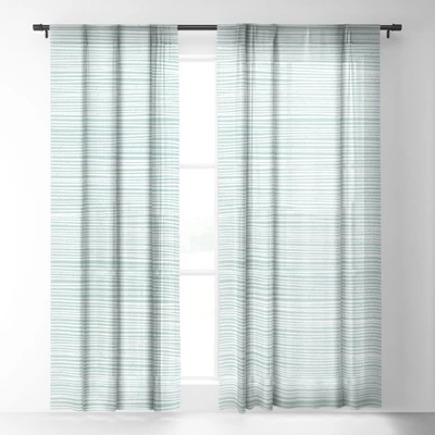 CoastL Studio Ocean Tide Sea Foam Single Panel Sheer Window Curtain - Deny Designs 3 CoastL Studio Ocean Tide Sea Foam Single Panel Sheer Window Curtain - Deny Designs