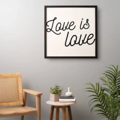 Eyesasdaggers Love Is Love Framed Wall Canvas Black/White - Deny Designs 11 Eyesasdaggers Love Is Love Framed Wall Canvas Black/White - Deny Designs -Home Decor Store GUEST 8c980a66 9c6d 4263 9794 3145becf3341