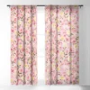 Ninola Design Fresh Flowers Pink Single Panel Sheer Window Curtain - Deny Designs 1 Ninola Design Fresh Flowers Pink Single Panel Sheer Window Curtain - Deny Designs -Home Decor Store GUEST 8d0ed18b 4dcc 4928 abed aba9256e9811