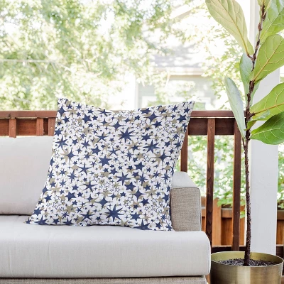 26"x26" Deny Designs Marta Barragan Camarasa Starry Sky Outdoor Throw Pillow Blue: Abstract Design, Polyester Fill 3 26"x26" Deny Designs Marta Barragan Camarasa Starry Sky Outdoor Throw Pillow Blue: Abstract Design, Polyester Fill